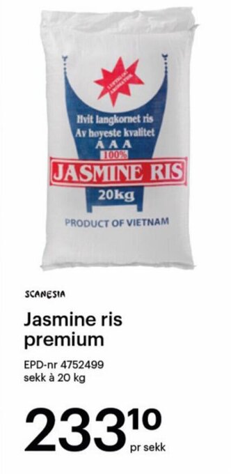 Storcash Jasmine ris premium tilbud
