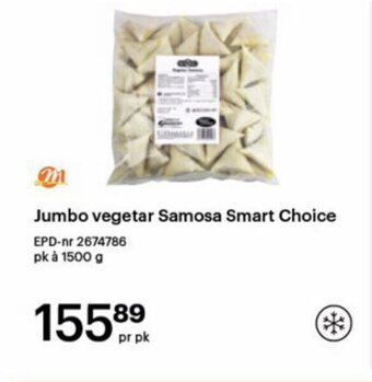 Storcash Jumbo vegetar Samosa Smart Choice tilbud