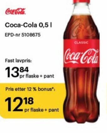 Storcash Coca-Cola 0,5 l tilbud