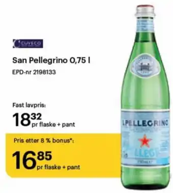 Storcash San Pellegrino 0,75 l tilbud
