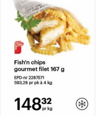 Storcash Fish'n chips gourmet filet 167 g tilbud