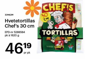 Storcash Hvetetortillas Chef's 30 cm tilbud