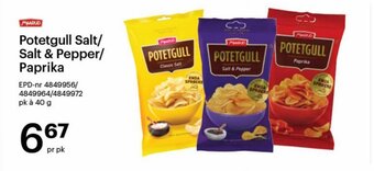 Storcash Potetgull Salt/ Salt & Pepper/ Paprika tilbud