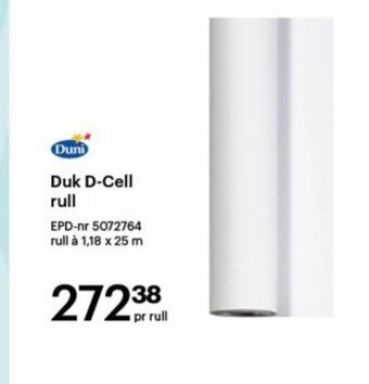 Storcash Duk D-Cell rull tilbud
