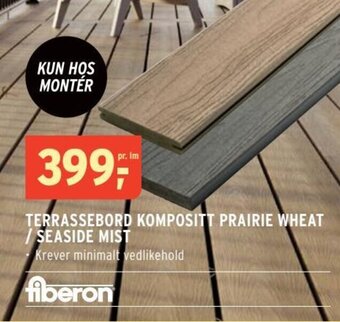 Montér TERRASSEBORD KOMPOSITT PRAIRIE WHEAT SEASIDE MIST tilbud