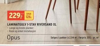 Montér LAMINATGULV 1-STAV RIVERSAND XL tilbud