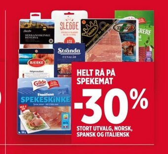 Meny HELT RÅ PÅ SPEKEMAT tilbud