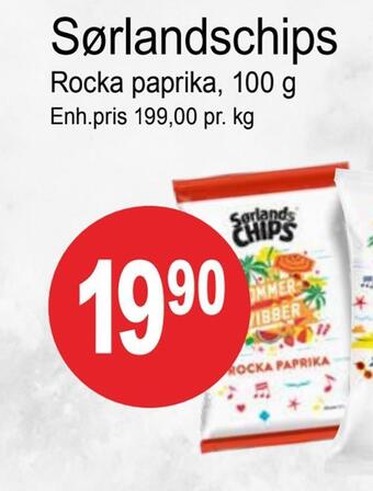 Joker Sørlandschips tilbud