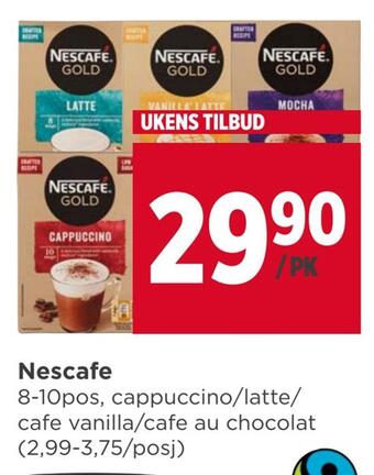 Meny Nescafe tilbud
