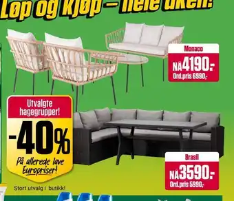 Europris Utvalgte hagegrupper! tilbud
