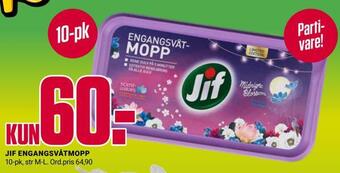 Europris Jif engangsvåtmopp tilbud