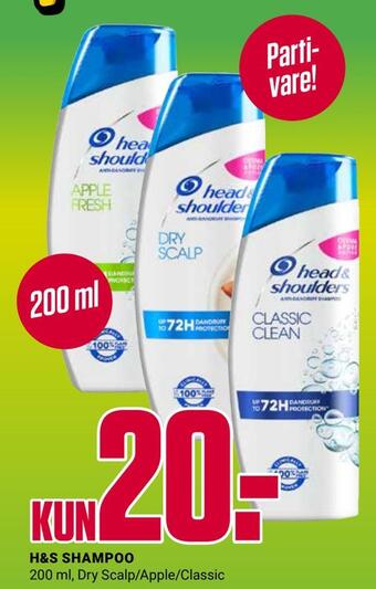 Europris H&s shampoo tilbud