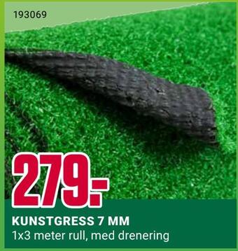 Europris Kunstgress 7 mm tilbud