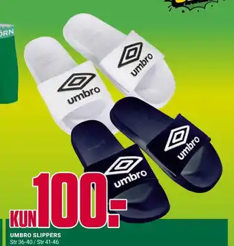 Europris Umbro slippers tilbud