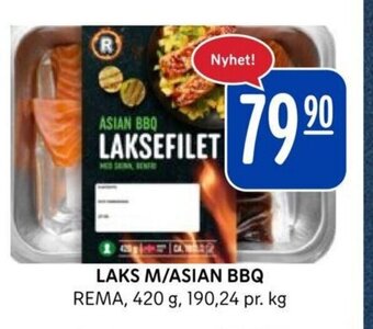 Rema 1000 LAKS M/ASIAN BBQ tilbud