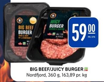 Rema 1000 BIG BEEF/JUICY BURGER tilbud