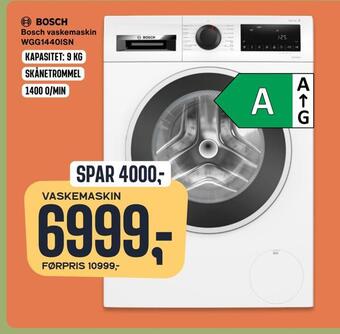 Skousen Bosch vaskemaskin wgg1440isn tilbud