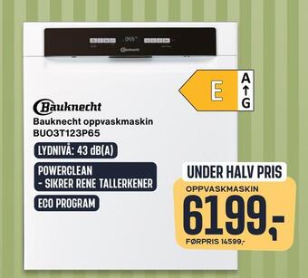 Skousen Bauknecht oppvaskmaskin tilbud
