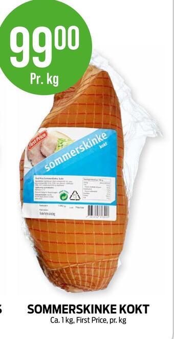 Kiwi Sommerskinke kokt tilbud