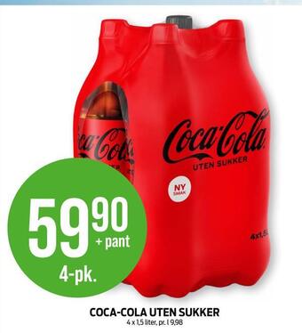 Kiwi Coca-cola uten sukker tilbud