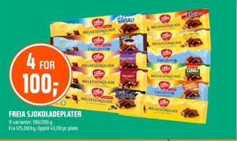 Firkløver sjokoladeplate