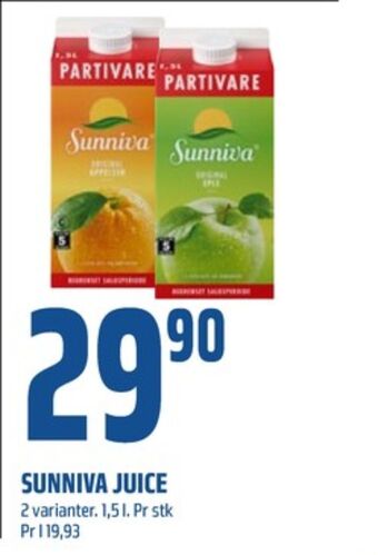 Coop Obs Sunniva juice tilbud