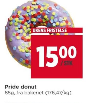 Meny Pride donut tilbud