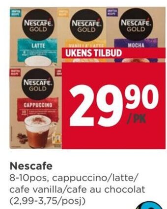 Meny Nescafe tilbud