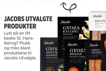 Meny JACOBS UTVALGTE PRODUKTER tilbud