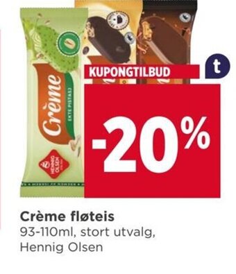 Meny Crème fløteis tilbud