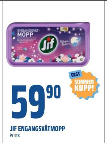 Coop Obs Jif engangsvåtmopp tilbud