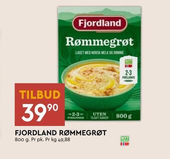 Coop Mega Fjordland rømmegrøt tilbud