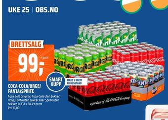 Coop Obs Coca-cola/urge/ fanta/sprite tilbud