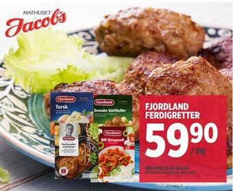 Jacobs Fjordland ferdigretter tilbud