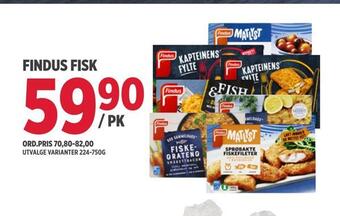 Jacobs Findus fisk tilbud