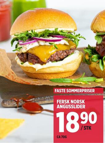 Jacobs Fersk norsk angusslider tilbud