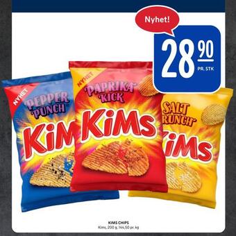 Rema 1000 Kims chips tilbud