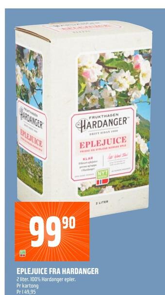 Coop Obs Eplejuice fra hardanger tilbud
