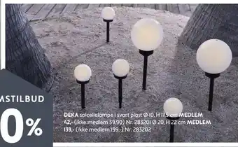 Bohus Deka solcellelampe tilbud