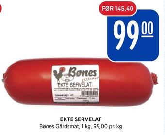 Rema 1000 Ekte servelat tilbud