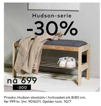 Skeidar Hudson skostativ tilbud