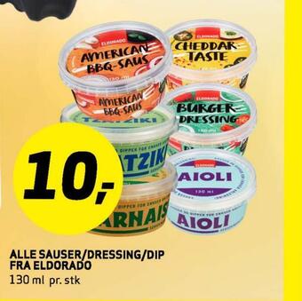 Bunnpris Alle sauser/dressing/dip fra eldorado tilbud