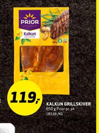 Bunnpris Kalkun grillskiver tilbud