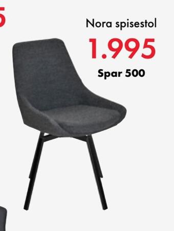 Fagmøbler Nora spisestol tilbud