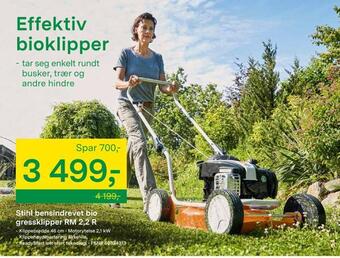 Felleskjøpet Stihl bensindrevet bio gressklipper rm 2,2 r tilbud