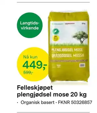 Felleskjøpet Felleskjøpet plengjødsel mose 20 kg tilbud