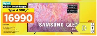 POWER 75 4k qled smart tv tilbud