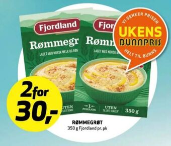 Bunnpris Fjordland grøt tilbud