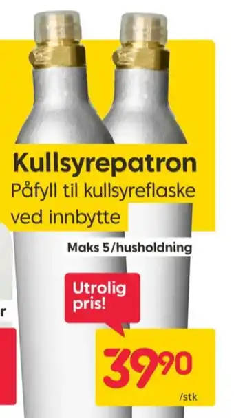 Rusta Aga kullsyrepatron tilbud