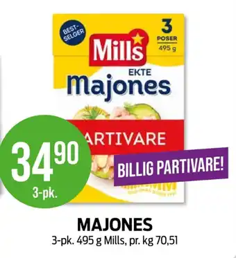 Kiwi Mills majones tilbud